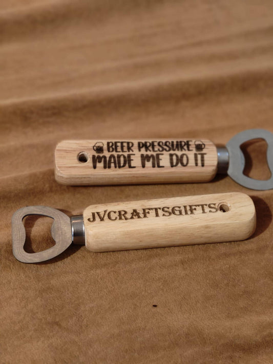 Personalized Wooden Bottle Opener | Funny Beer Lover Gift
