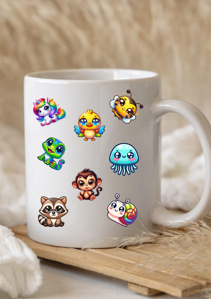 Animal Sticker Pack – Waterproof Sublimation Vinyl, 15/Sheet