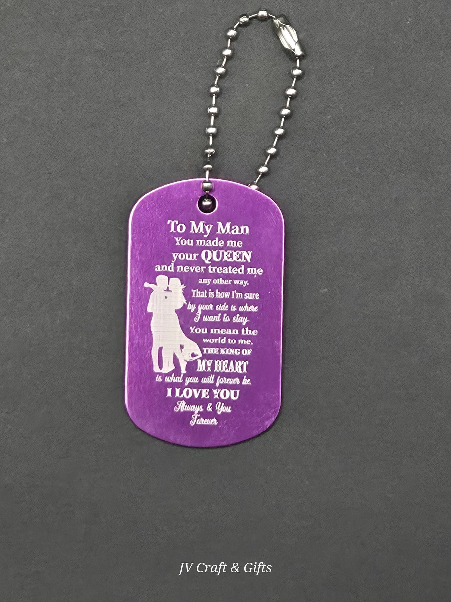 Family Message Army Dog Tag – Mother Son Daughter Gift – Engraved Family Necklace – Forever Keepsake