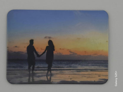 Personalized Photo Fridge Magnets – Custom Memory Magnets – Create Your Own Memories – Sublimated Photo Magnets – Gift for Family & Couples