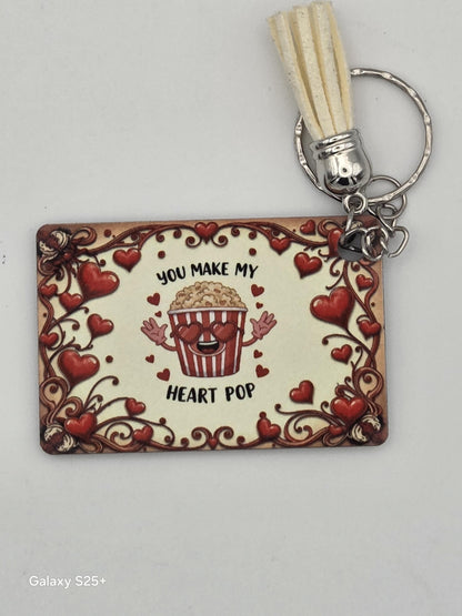 Valentine Keychain Gift – Couple Love Keyring – Kindness Quote Keychain