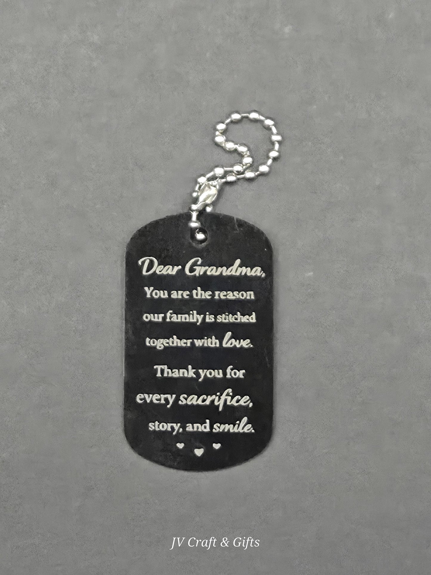 Family Message Army Dog Tag – Mother Son Daughter Gift – Engraved Family Necklace – Forever Keepsake