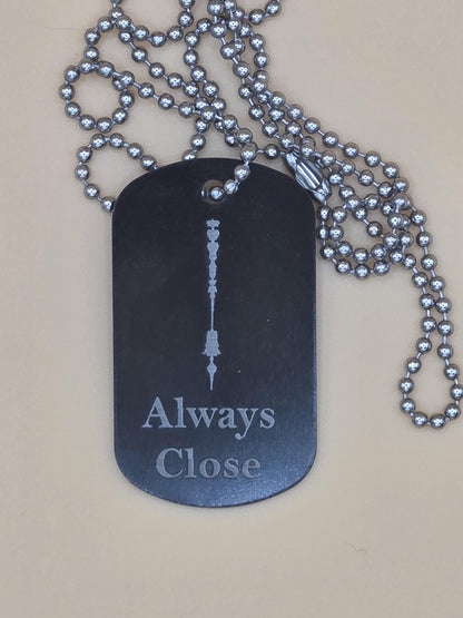 Personalized QR Code Necklace or Keychain