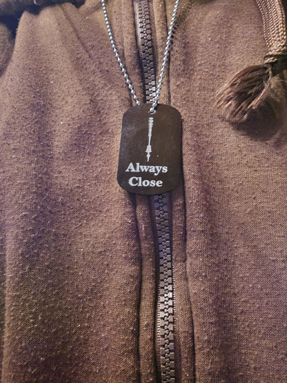 Personalized QR Code Necklace or Keychain
