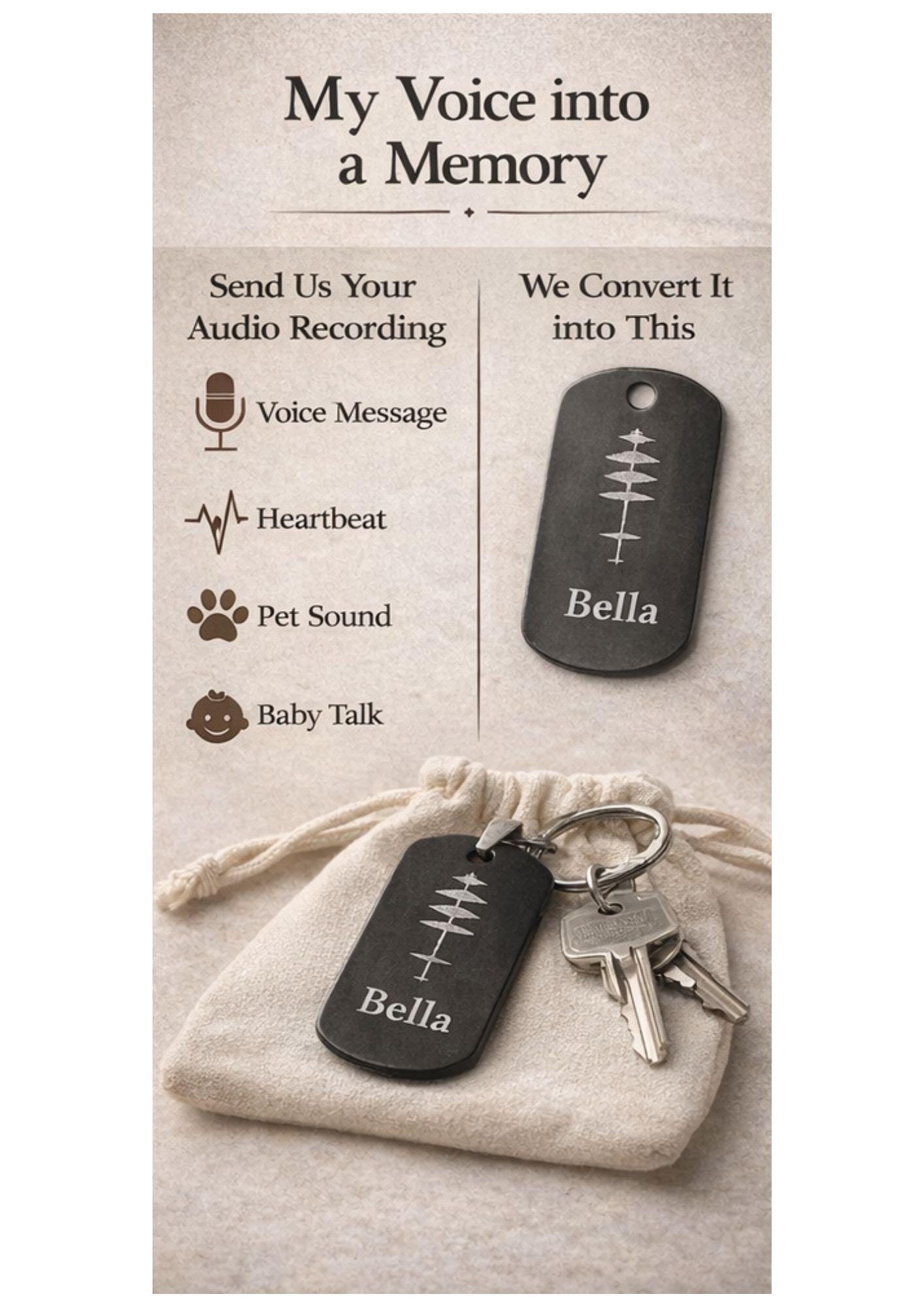 Personalized QR Code Necklace or Keychain