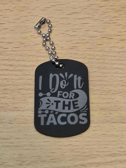 Personalized Gym Dog Tags | Custom Engraved Metal | Motivational Fitness Tags