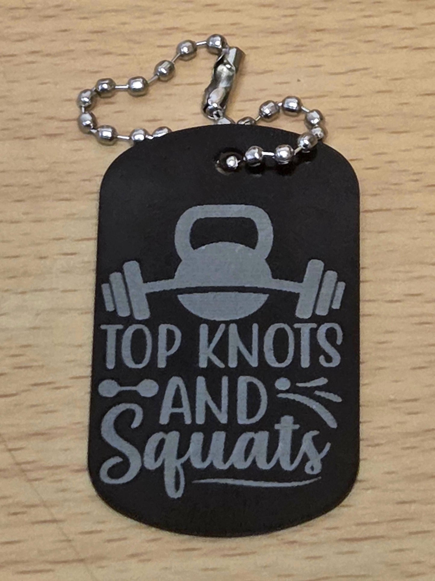 Personalized Gym Dog Tags | Custom Engraved Metal | Motivational Fitness Tags