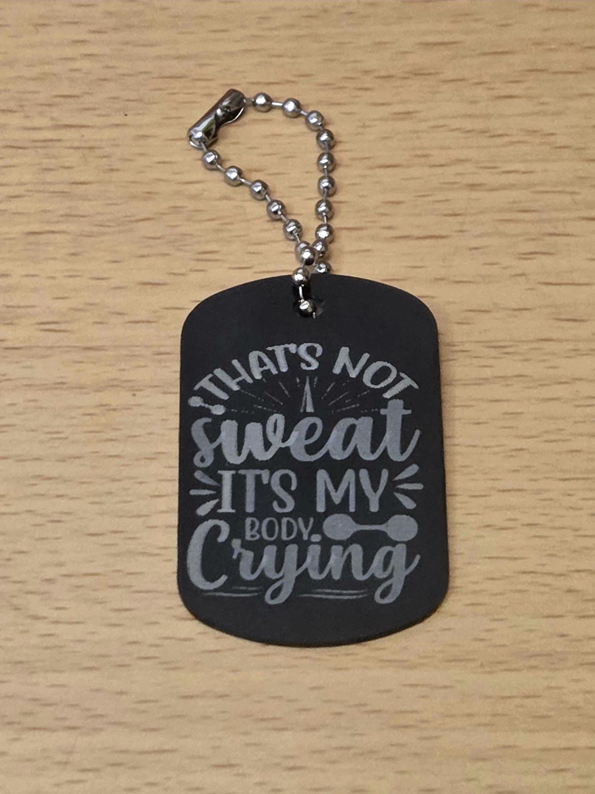 Personalized Gym Dog Tags | Custom Engraved Metal | Motivational Fitness Tags
