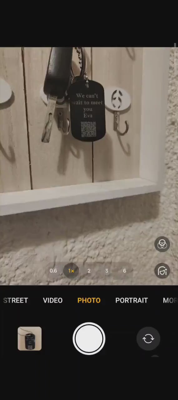 Personalized QR Code Necklace or Keychain
